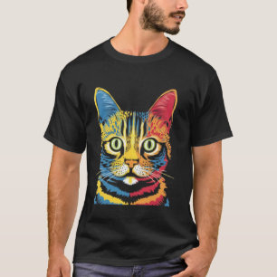 Camiseta Gatos Adorables Arte Colorido y Divertido para Ama