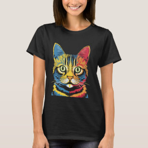 Camiseta Gatos Adorables Arte Colorido y Divertido para Ama