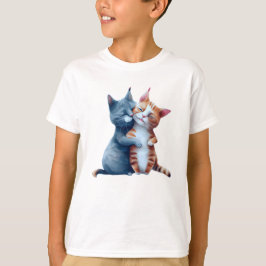 Camiseta Gatos Adorables Aunándose