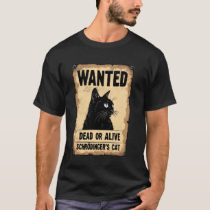 Camiseta Gatos al Estilo Occidental de Schrödinger el Gato