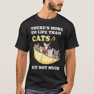 Camiseta Gatos al Revés Paraguas Gatito Humor de Mascotas