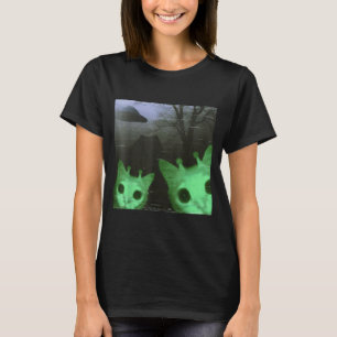 Camiseta Gatos alienígenas Ovni Divertido Meme de gato espe