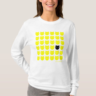 Camiseta Gatos amarillos y negros