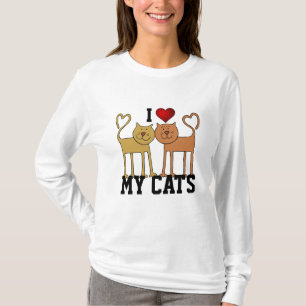 Camiseta Gatos: Amo Mis Gatos