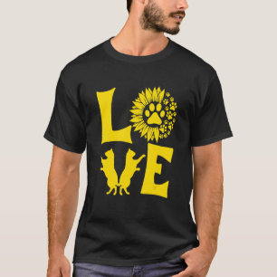 Camiseta Gatos Amor Girasol Luz del Sol Para Gato