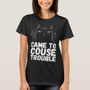 Camiseta Gatos angrados Humor de gato negro gato sarcástico