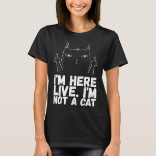 Camiseta Gatos angrados Humor de gato negro gato sarcástico