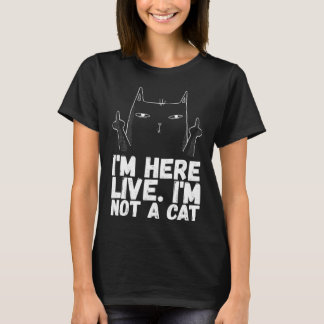 Camiseta Gatos angrados Humor de gato negro gato sarcástico