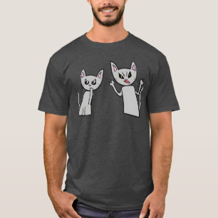 Camiseta Gatos animales mascota gris triste llorando regalo