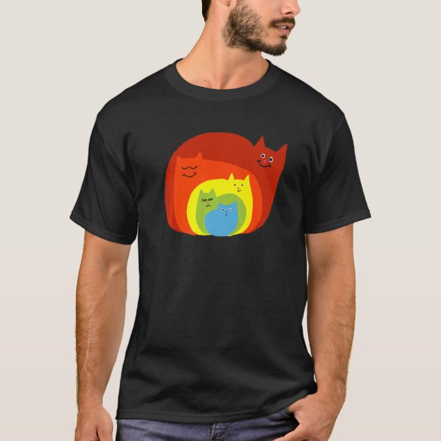 Camiseta Gatos arcoiris Gatitos Arcoiris Lgbt Lgbtq Prid (Anverso)