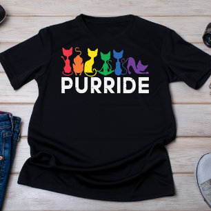 Camiseta Gatos arcoiris persiguen el orgullo LGBTQ