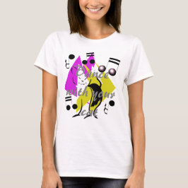 Camiseta Gatos artsy de la diversión de la música de jazz