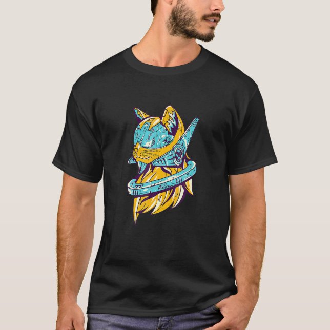 Camiseta Gatos Astronautas Gato Espacio (Anverso)