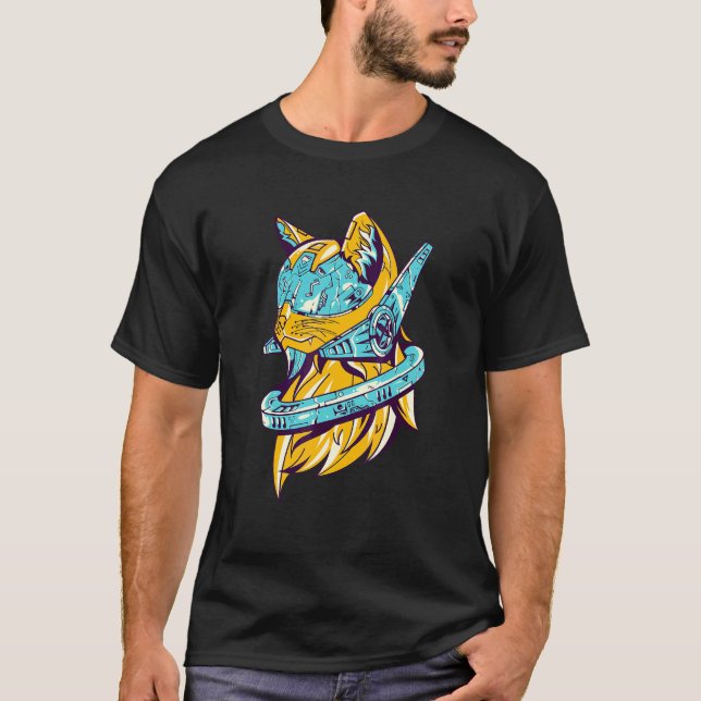 Camiseta Gatos Astronautas Gato Espacio (Anverso)