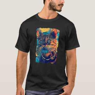 Camiseta Gatos Atigrados Ca Lindos Gatos Mamá Y Gato Papá