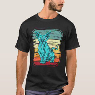 Camiseta Gatos Azules Sphynx Ca Mamá y Gato Papá