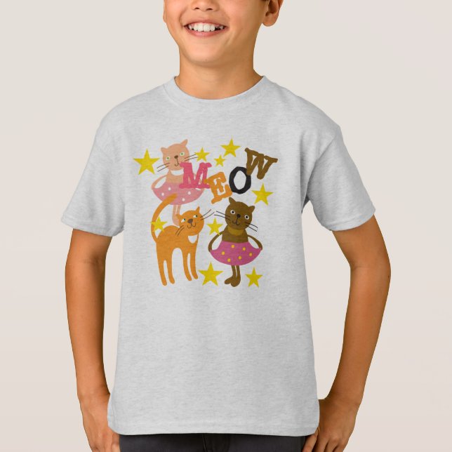 Camiseta Gatos bailando (Anverso)