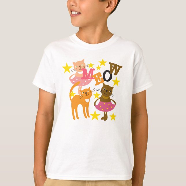 Camiseta Gatos bailando (Anverso)