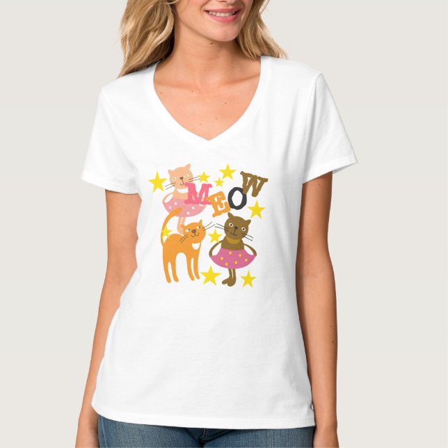 Camiseta Gatos bailando (Anverso)