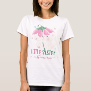 Camiseta Gatos Bajo La Flor Personalizado Del Paraguas Pequ