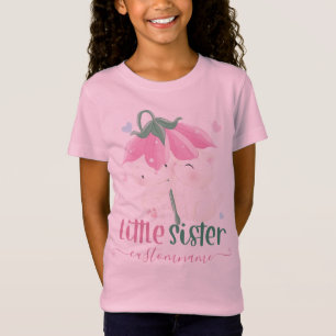 Camiseta Gatos Bajo La Flor Personalizado Del Paraguas Pequ