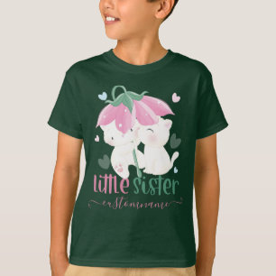 Camiseta Gatos Bajo La Flor Personalizado Del Paraguas Pequ