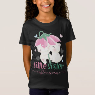 Camiseta Gatos Bajo Paraguas de Flores Hermana Menor Person