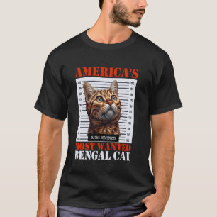 Camiseta Gatos Bengal EL GATO BENGALÍ MÁS BUSCADO DE AMÉRIC