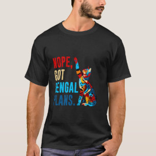 Camiseta Gatos Bengal NOPE TENGO PLANES DE BENGALA Divertid
