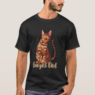 Camiseta Gatos Bengal PADRE BENGAL Dueño de gato bengalí