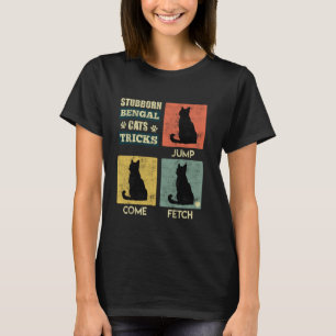 Camiseta Gatos Bengalí GATOS BENGALÍ TESTARUDOS TRUCOS Vint