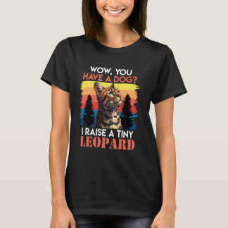 Camiseta Gatos bengalíes cuando tienes un perro, levanto un