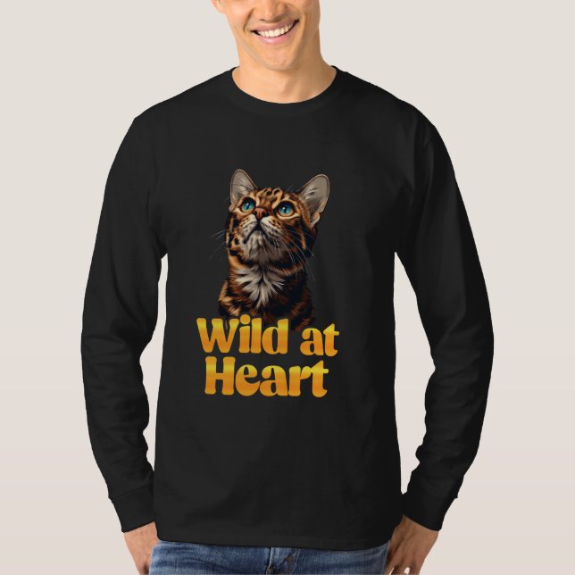 Camiseta Gatos Bengalíes SALVAJES EN EL CORAZÓN Bengalíes P (Anverso)
