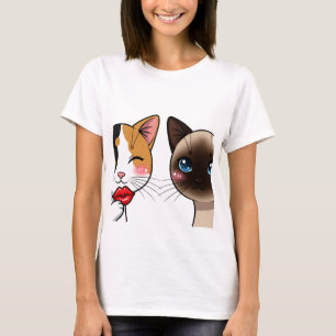 Camiseta Gatos Besucones Dulces