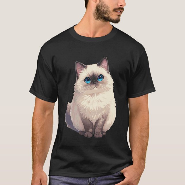 Camiseta Gatos Birmanes Gato Birman (Anverso)