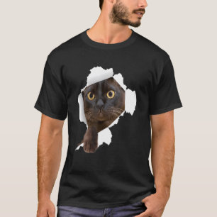 Camiseta Gatos birmanos rotan tela Kitten