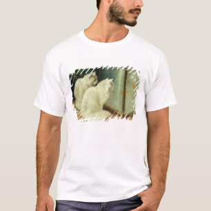 Camiseta Gatos blancos que miran el Goldfish