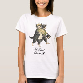 Camiseta Gatos bodas - Personalizar recién casado