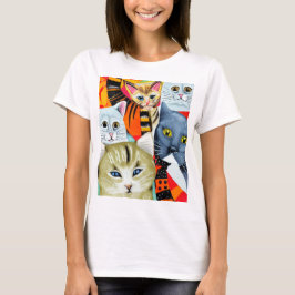Camiseta Gatos brillantes y Hermosos