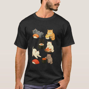 Camiseta Gatos British Shorthair pasando el rato con Sushi 