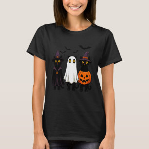 Camiseta Gatos brujos y divertido disfraz espeluznante de H