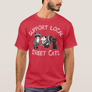Camiseta Gatos Callejeros Locales de Chico Retro