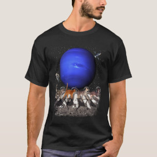 Camiseta Gatos Caminando en Espacio Gato Astronauta Neptuno