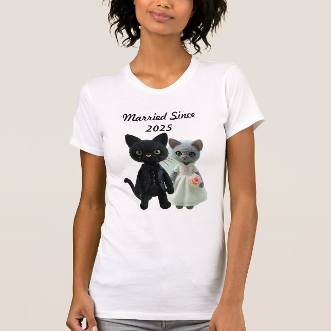 Camiseta Gatos casados 2025 (Anverso)