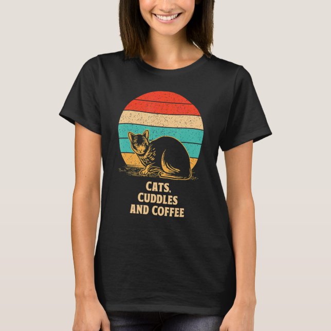 Camiseta Gatos charcutería y café Gato Gato Gatito Gatito G (Anverso)