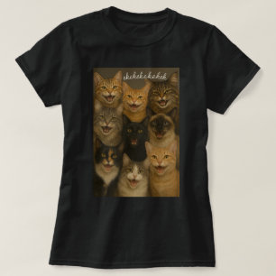 Camiseta Gatos charlando, gorjeando, ekekek
