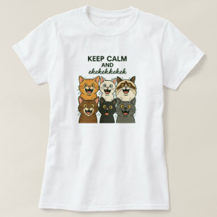 Camiseta Gatos charlando, gorjeando, ekekek