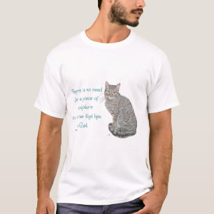 Camiseta Gatos como Escultura