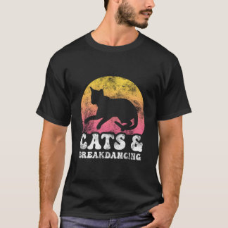 Camiseta Gatos con hobby de breakdance