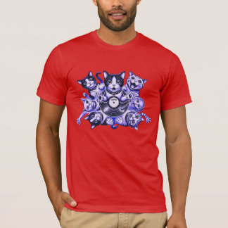 Camiseta gatos con jugador de registro